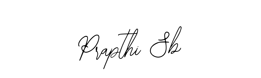 Prapthi Sb stylish signature style. Best Handwritten Sign (Bearetta-2O07w) for my name. Handwritten Signature Collection Ideas for my name Prapthi Sb. Prapthi Sb signature style 12 images and pictures png
