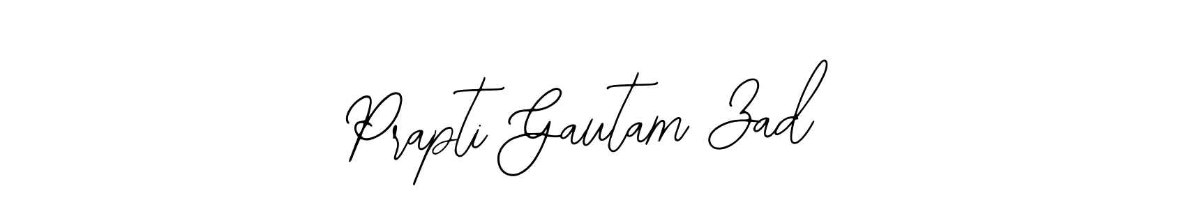 Similarly Bearetta-2O07w is the best handwritten signature design. Signature creator online .You can use it as an online autograph creator for name Prapti Gautam Zad. Prapti Gautam Zad signature style 12 images and pictures png