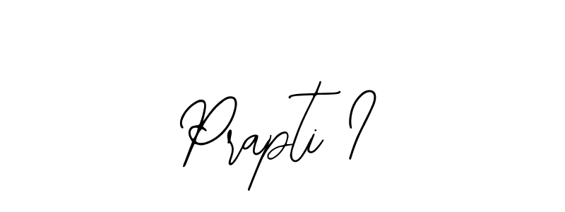 if you are searching for the best signature style for your name Prapti I. so please give up your signature search. here we have designed multiple signature styles  using Bearetta-2O07w. Prapti I signature style 12 images and pictures png