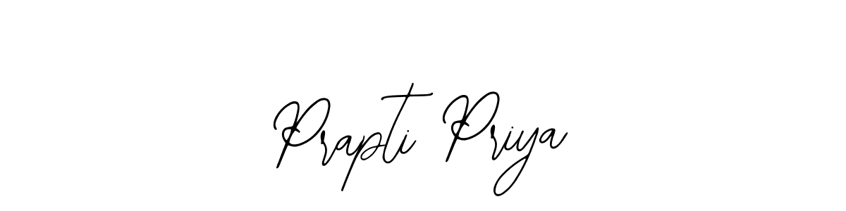 Design your own signature with our free online signature maker. With this signature software, you can create a handwritten (Bearetta-2O07w) signature for name Prapti Priya. Prapti Priya signature style 12 images and pictures png