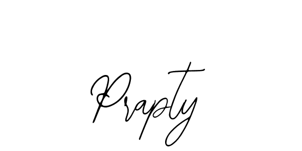 Use a signature maker to create a handwritten signature online. With this signature software, you can design (Bearetta-2O07w) your own signature for name Prapty. Prapty signature style 12 images and pictures png