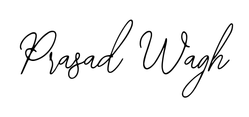 A sleek calligraphic signature for name Prasad Wagh utilizing Bearetta-2O07w styling. Great for adding personal signatures to photos and art. Prasad Wagh signature style 12 images and pictures png