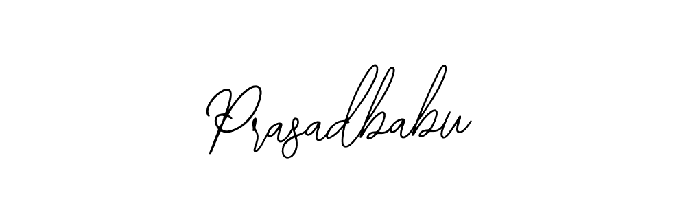 You should practise on your own different ways (Bearetta-2O07w) to write your name (Prasadbabu) in signature. don't let someone else do it for you. Prasadbabu signature style 12 images and pictures png