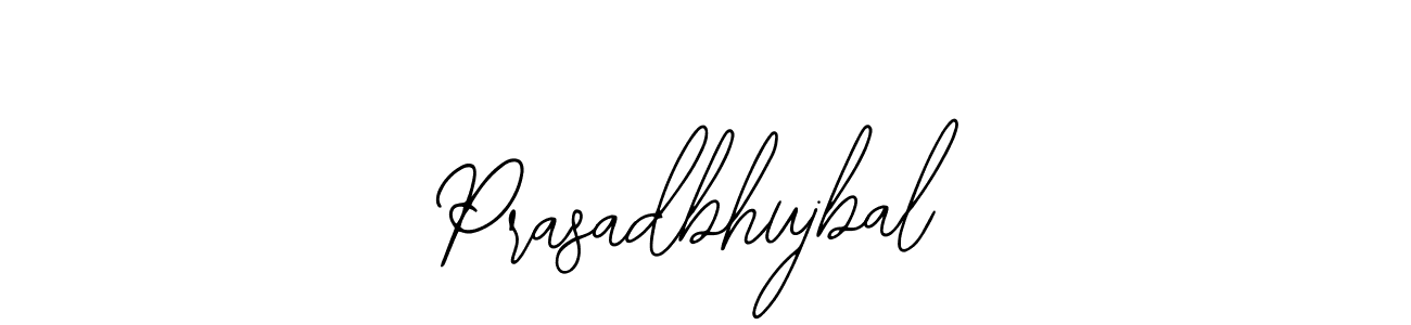 How to make Prasadbhujbal name signature. Use Bearetta-2O07w style for creating short signs online. This is the latest handwritten sign. Prasadbhujbal signature style 12 images and pictures png