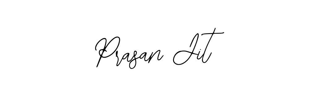 How to make Prasan Jit name signature. Use Bearetta-2O07w style for creating short signs online. This is the latest handwritten sign. Prasan Jit signature style 12 images and pictures png
