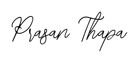 Get an exclusive digital autograph for Prasan Thapa. The Bearetta-2O07w typeface captures the charm of real penmanship on paper. Prasan Thapa signature style 12 images and pictures png