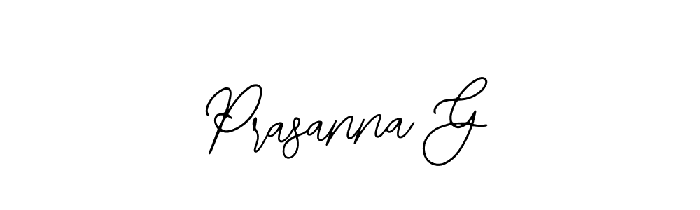 You should practise on your own different ways (Bearetta-2O07w) to write your name (Prasanna G) in signature. don't let someone else do it for you. Prasanna G signature style 12 images and pictures png