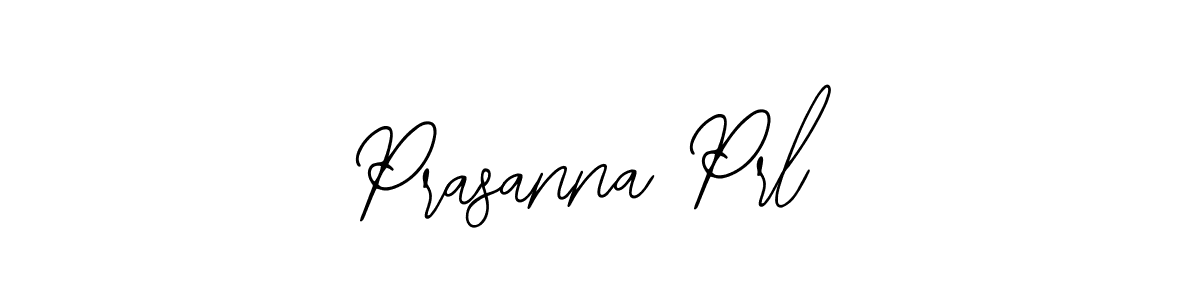 How to make Prasanna Prl name signature. Use Bearetta-2O07w style for creating short signs online. This is the latest handwritten sign. Prasanna Prl signature style 12 images and pictures png