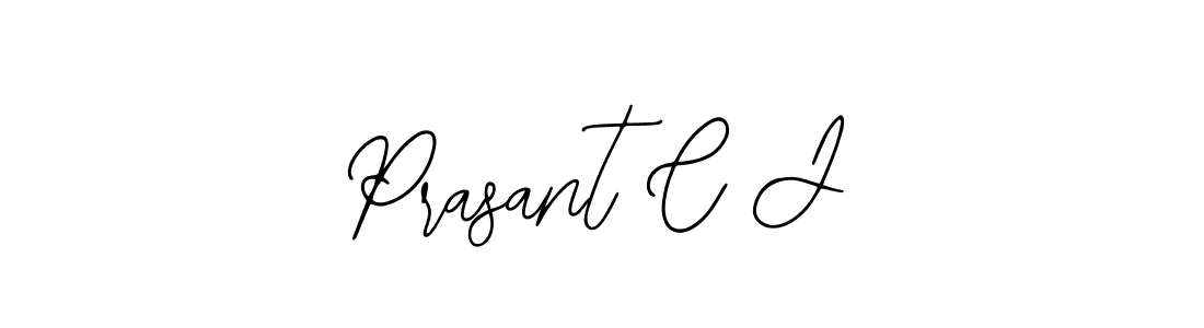 Design your own signature with our free online signature maker. With this signature software, you can create a handwritten (Bearetta-2O07w) signature for name Prasant C J. Prasant C J signature style 12 images and pictures png