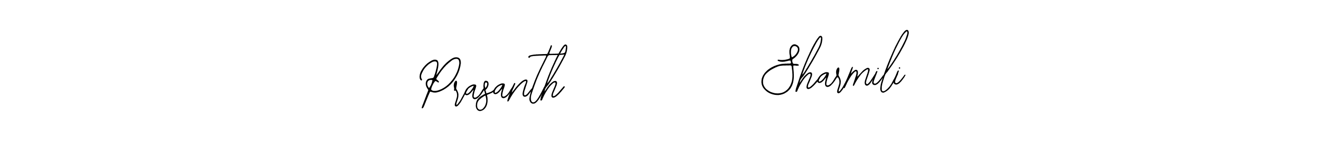 Create a beautiful signature design for name Prasanth          Sharmili. With this signature (Bearetta-2O07w) fonts, you can make a handwritten signature for free. Prasanth          Sharmili signature style 12 images and pictures png