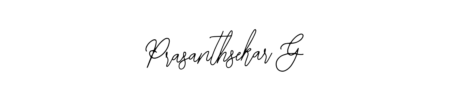Create a beautiful signature design for name Prasanthsekar G. With this signature (Bearetta-2O07w) fonts, you can make a handwritten signature for free. Prasanthsekar G signature style 12 images and pictures png