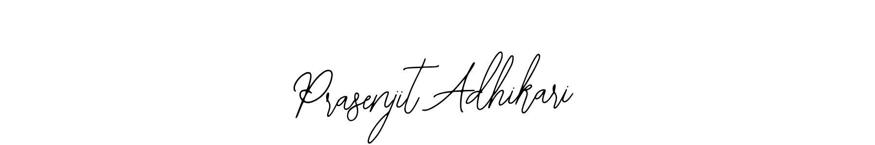 Use a signature maker to create a handwritten signature online. With this signature software, you can design (Bearetta-2O07w) your own signature for name Prasenjit Adhikari. Prasenjit Adhikari signature style 12 images and pictures png