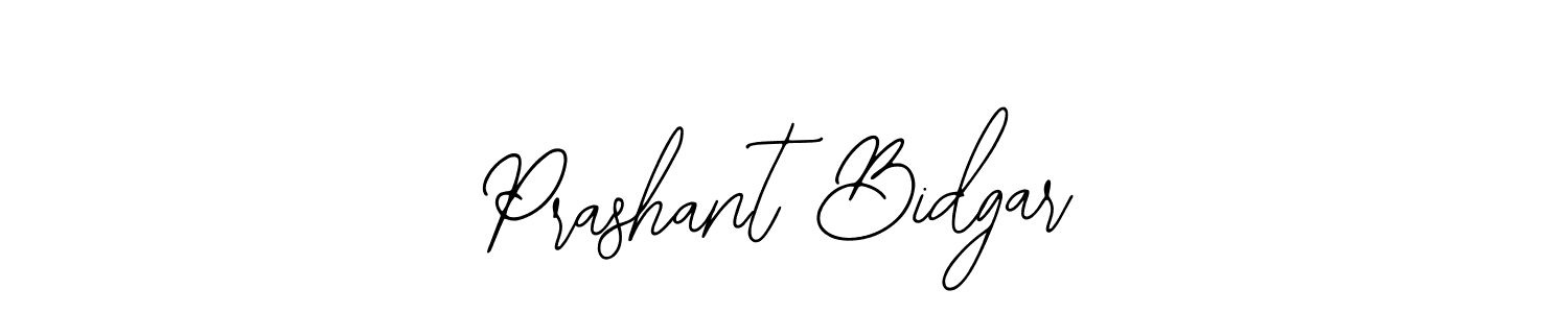 How to make Prashant Bidgar name signature. Use Bearetta-2O07w style for creating short signs online. This is the latest handwritten sign. Prashant Bidgar signature style 12 images and pictures png
