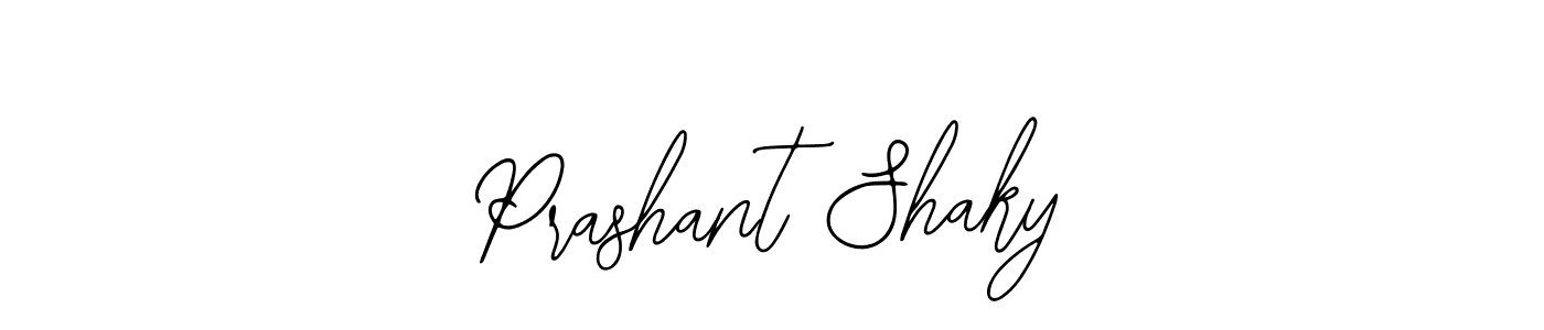 Use a signature maker to create a handwritten signature online. With this signature software, you can design (Bearetta-2O07w) your own signature for name Prashant Shaky. Prashant Shaky signature style 12 images and pictures png