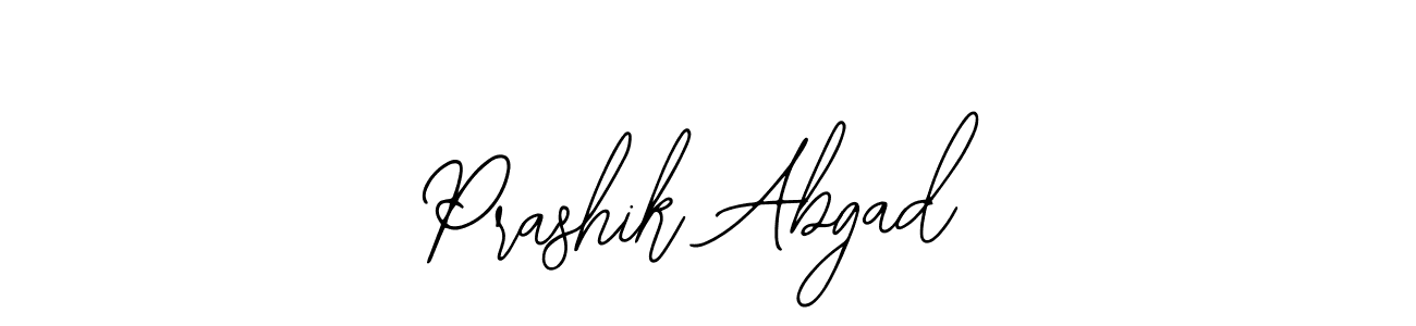 Use a signature maker to create a handwritten signature online. With this signature software, you can design (Bearetta-2O07w) your own signature for name Prashik Abgad. Prashik Abgad signature style 12 images and pictures png