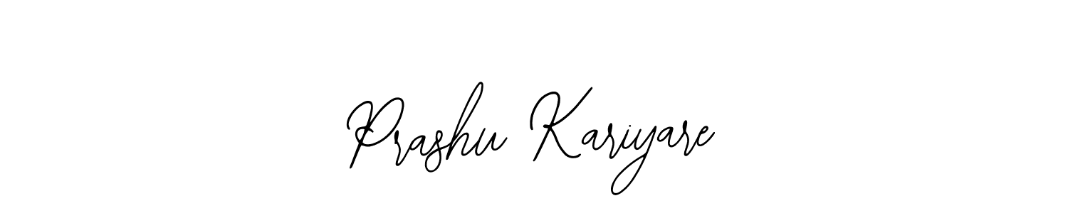 The best way (Bearetta-2O07w) to make a short signature is to pick only two or three words in your name. The name Prashu Kariyare include a total of six letters. For converting this name. Prashu Kariyare signature style 12 images and pictures png