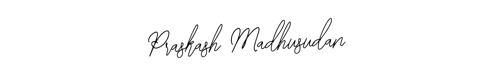 Praskash Madhusudan stylish signature style. Best Handwritten Sign (Bearetta-2O07w) for my name. Handwritten Signature Collection Ideas for my name Praskash Madhusudan. Praskash Madhusudan signature style 12 images and pictures png