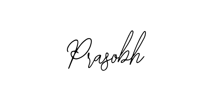 How to make Prasobh name signature. Use Bearetta-2O07w style for creating short signs online. This is the latest handwritten sign. Prasobh signature style 12 images and pictures png