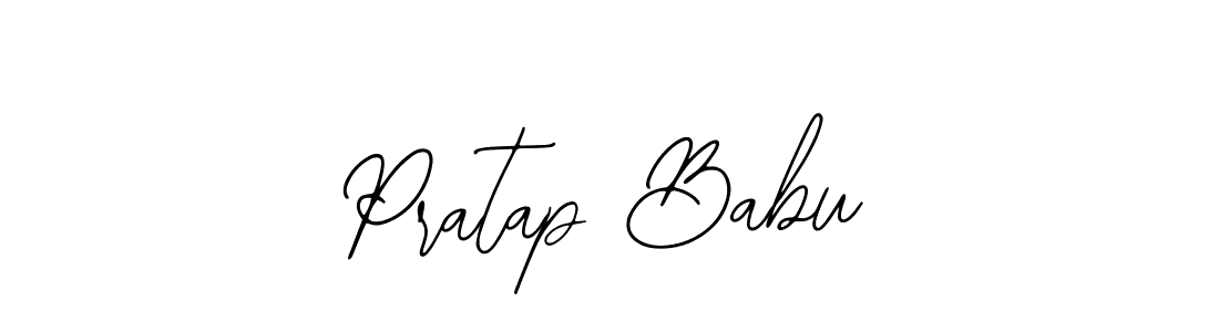 How to make Pratap Babu name signature. Use Bearetta-2O07w style for creating short signs online. This is the latest handwritten sign. Pratap Babu signature style 12 images and pictures png