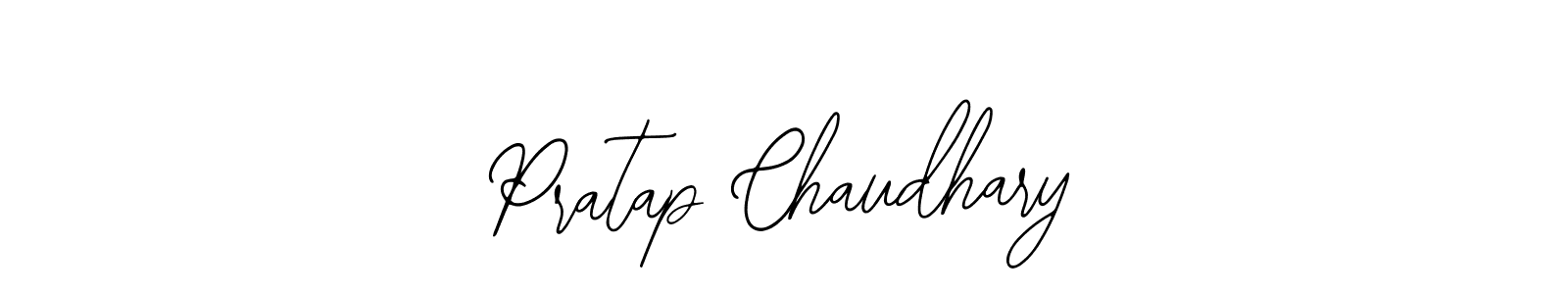 Use a signature maker to create a handwritten signature online. With this signature software, you can design (Bearetta-2O07w) your own signature for name Pratap Chaudhary. Pratap Chaudhary signature style 12 images and pictures png