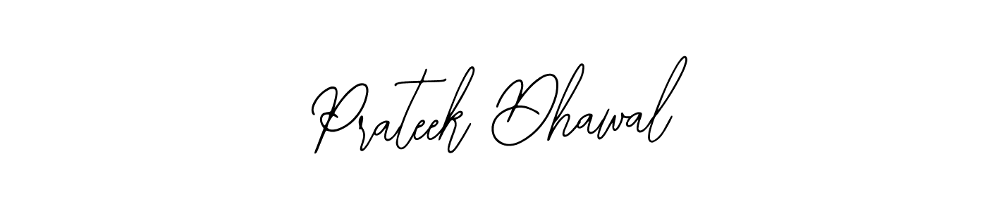 Also we have Prateek Dhawal name is the best signature style. Create professional handwritten signature collection using Bearetta-2O07w autograph style. Prateek Dhawal signature style 12 images and pictures png