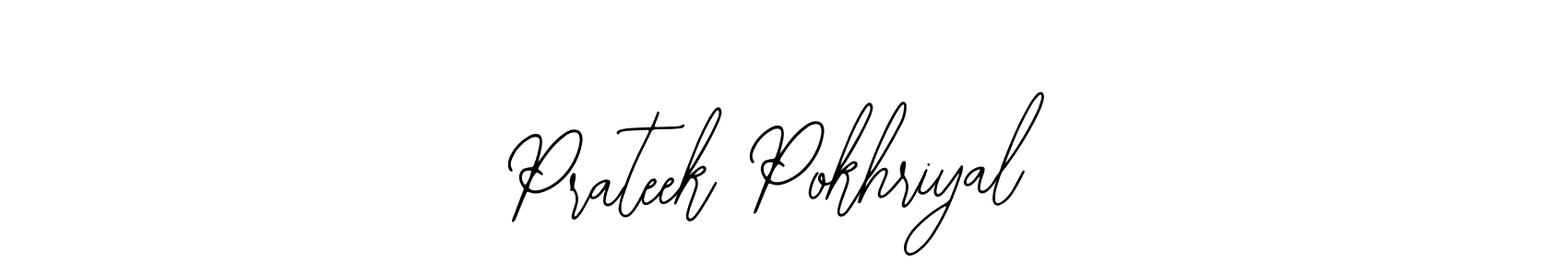 Also we have Prateek Pokhriyal name is the best signature style. Create professional handwritten signature collection using Bearetta-2O07w autograph style. Prateek Pokhriyal signature style 12 images and pictures png