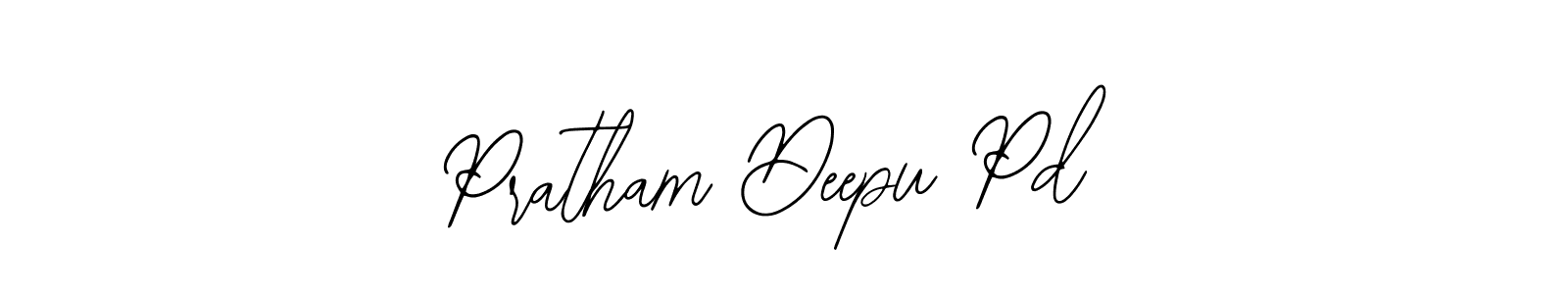 Also You can easily find your signature by using the search form. We will create Pratham Deepu Pd name handwritten signature images for you free of cost using Bearetta-2O07w sign style. Pratham Deepu Pd signature style 12 images and pictures png