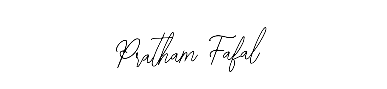 Use a signature maker to create a handwritten signature online. With this signature software, you can design (Bearetta-2O07w) your own signature for name Pratham Fafal. Pratham Fafal signature style 12 images and pictures png