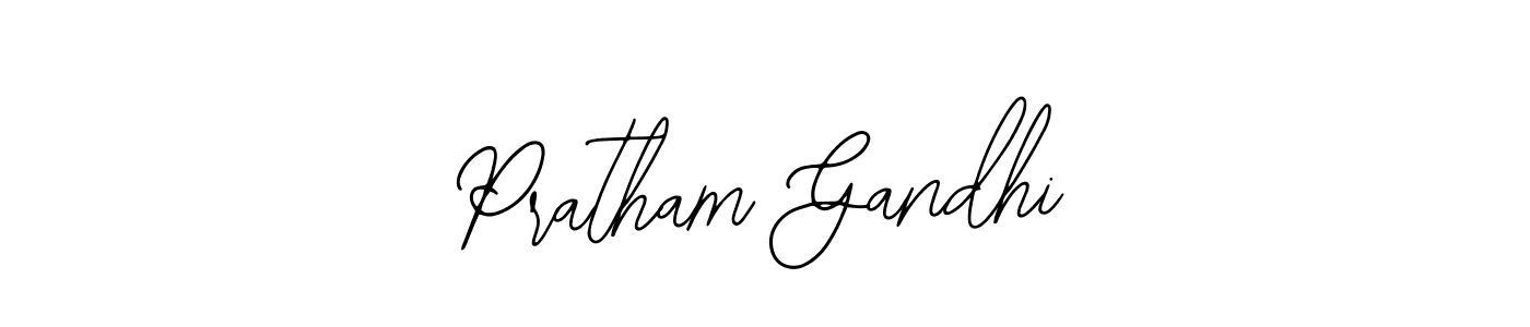 Create a beautiful signature design for name Pratham Gandhi. With this signature (Bearetta-2O07w) fonts, you can make a handwritten signature for free. Pratham Gandhi signature style 12 images and pictures png