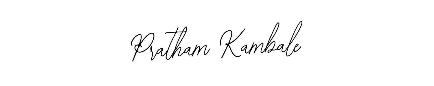 Use a signature maker to create a handwritten signature online. With this signature software, you can design (Bearetta-2O07w) your own signature for name Pratham Kambale. Pratham Kambale signature style 12 images and pictures png