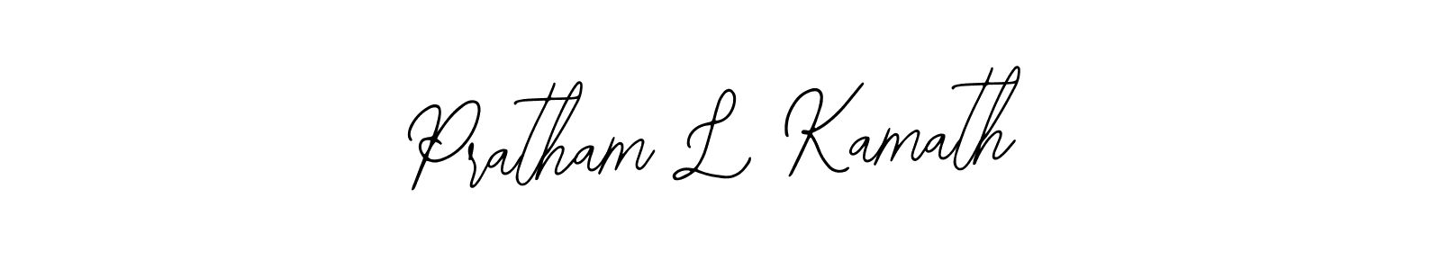 It looks lik you need a new signature style for name Pratham L Kamath. Design unique handwritten (Bearetta-2O07w) signature with our free signature maker in just a few clicks. Pratham L Kamath signature style 12 images and pictures png