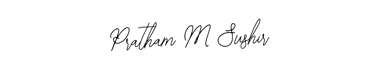 See photos of Pratham M Sushir official signature by Spectra . Check more albums & portfolios. Read reviews & check more about Bearetta-2O07w font. Pratham M Sushir signature style 12 images and pictures png