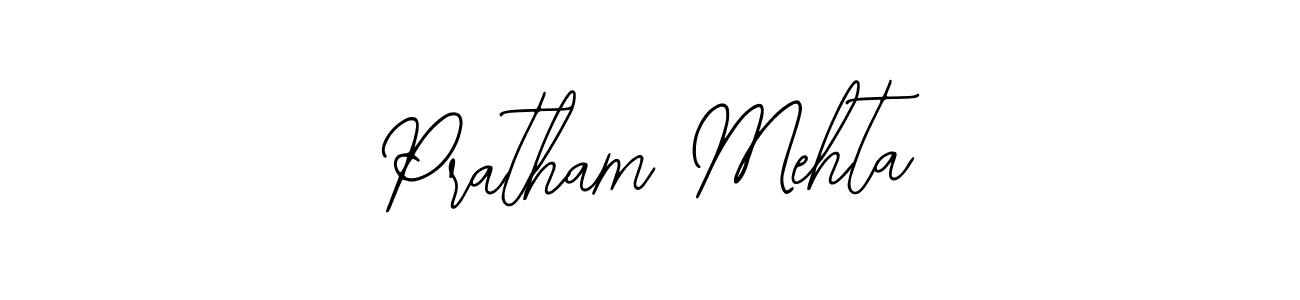 Also we have Pratham Mehta name is the best signature style. Create professional handwritten signature collection using Bearetta-2O07w autograph style. Pratham Mehta signature style 12 images and pictures png