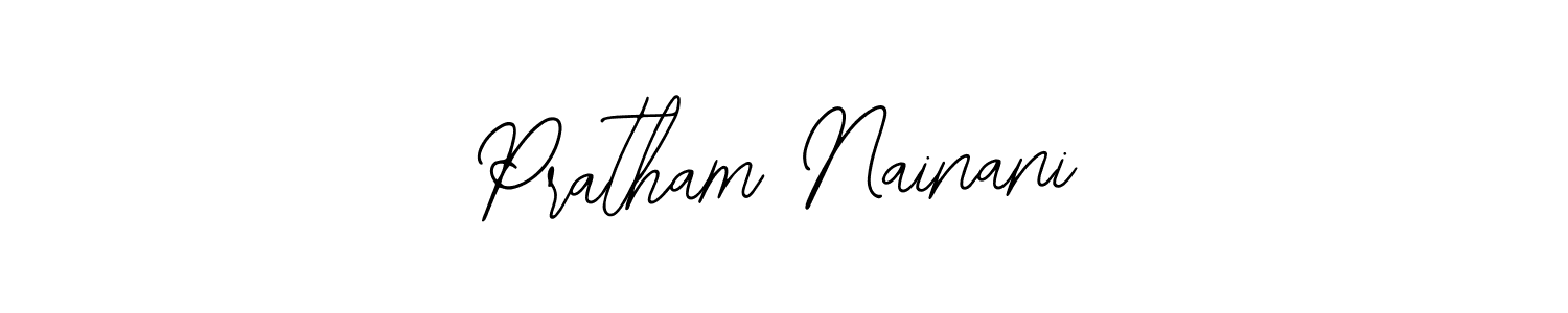 Create a beautiful signature design for name Pratham Nainani. With this signature (Bearetta-2O07w) fonts, you can make a handwritten signature for free. Pratham Nainani signature style 12 images and pictures png
