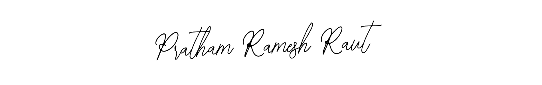 How to make Pratham Ramesh Raut name signature. Use Bearetta-2O07w style for creating short signs online. This is the latest handwritten sign. Pratham Ramesh Raut signature style 12 images and pictures png