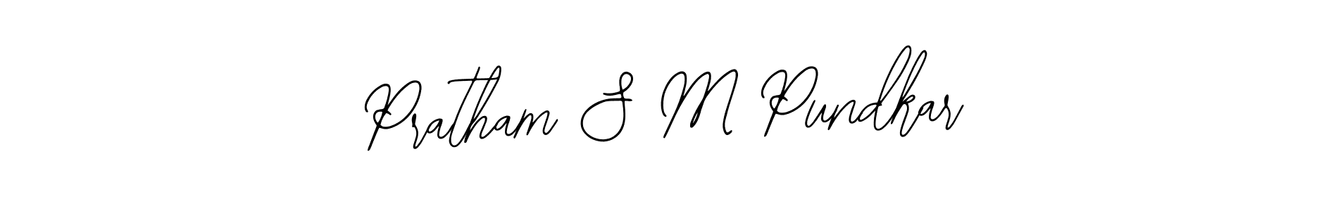 Make a beautiful signature design for name Pratham S M Pundkar. Use this online signature maker to create a handwritten signature for free. Pratham S M Pundkar signature style 12 images and pictures png