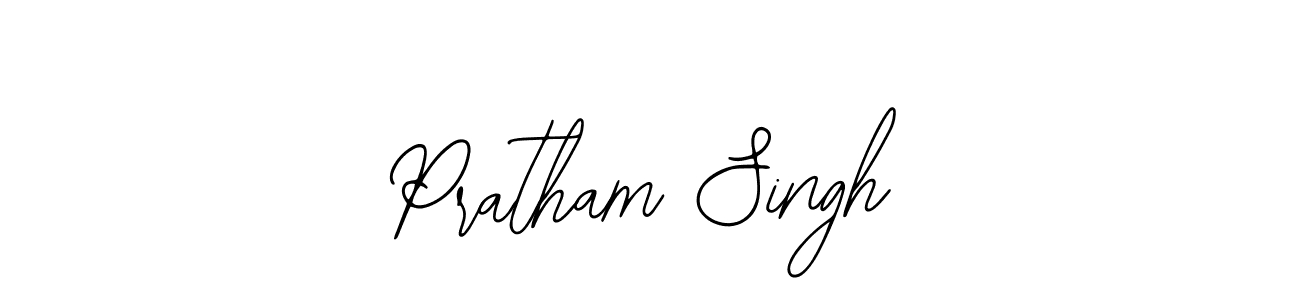 Bearetta-2O07w is a professional signature style that is perfect for those who want to add a touch of class to their signature. It is also a great choice for those who want to make their signature more unique. Get Pratham Singh name to fancy signature for free. Pratham Singh signature style 12 images and pictures png