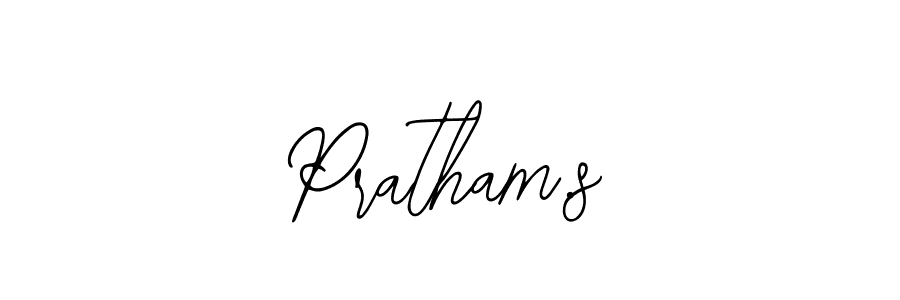 Pratham.s stylish signature style. Best Handwritten Sign (Bearetta-2O07w) for my name. Handwritten Signature Collection Ideas for my name Pratham.s. Pratham.s signature style 12 images and pictures png