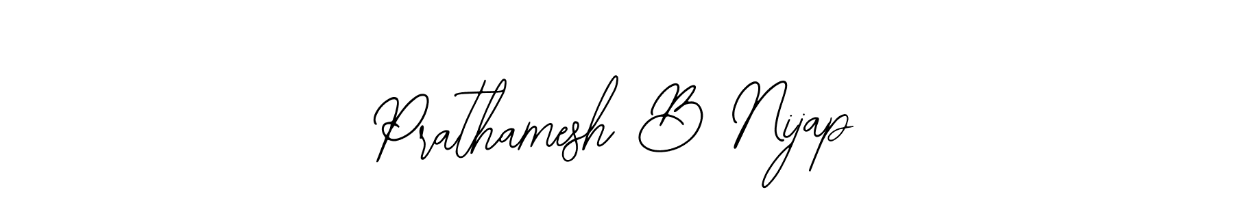 Create a beautiful signature design for name Prathamesh B Nijap. With this signature (Bearetta-2O07w) fonts, you can make a handwritten signature for free. Prathamesh B Nijap signature style 12 images and pictures png
