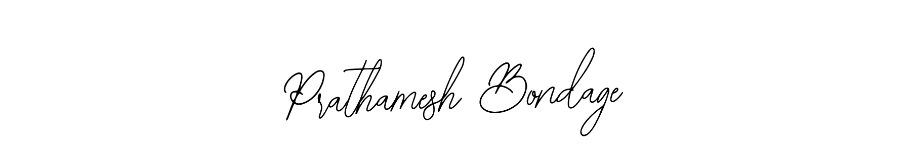 Similarly Bearetta-2O07w is the best handwritten signature design. Signature creator online .You can use it as an online autograph creator for name Prathamesh Bondage. Prathamesh Bondage signature style 12 images and pictures png