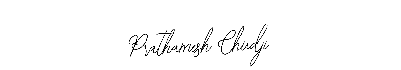 Also we have Prathamesh Chudji name is the best signature style. Create professional handwritten signature collection using Bearetta-2O07w autograph style. Prathamesh Chudji signature style 12 images and pictures png