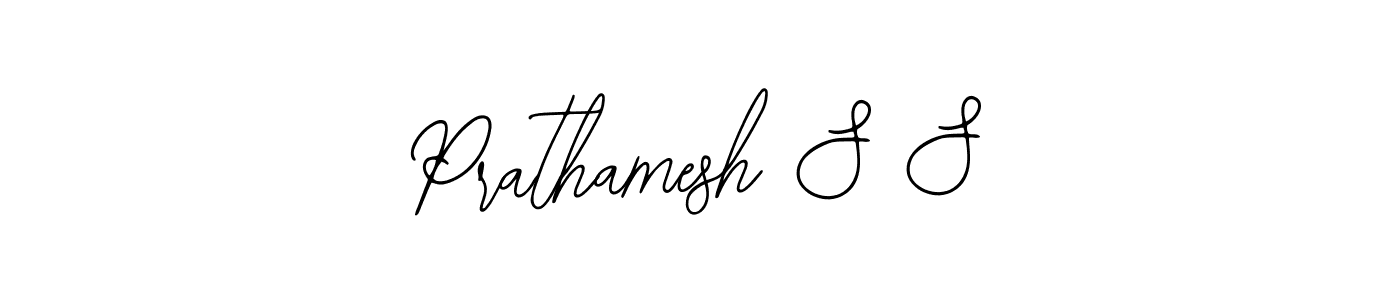 How to make Prathamesh S S name signature. Use Bearetta-2O07w style for creating short signs online. This is the latest handwritten sign. Prathamesh S S signature style 12 images and pictures png