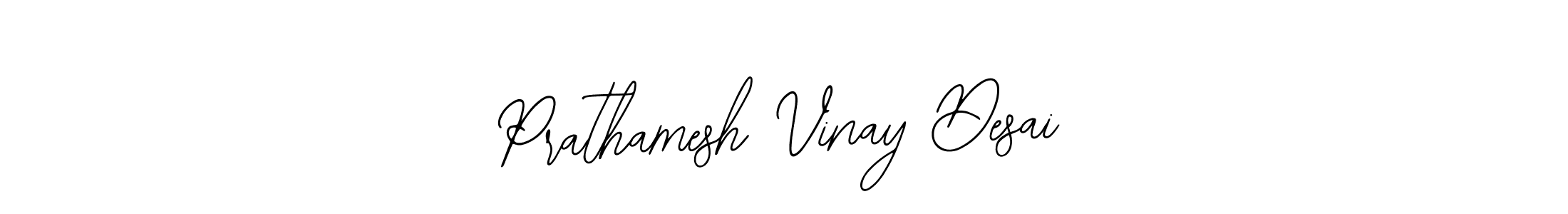 How to make Prathamesh Vinay Desai name signature. Use Bearetta-2O07w style for creating short signs online. This is the latest handwritten sign. Prathamesh Vinay Desai signature style 12 images and pictures png