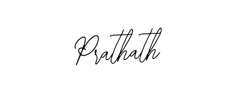 How to make Prathath name signature. Use Bearetta-2O07w style for creating short signs online. This is the latest handwritten sign. Prathath signature style 12 images and pictures png