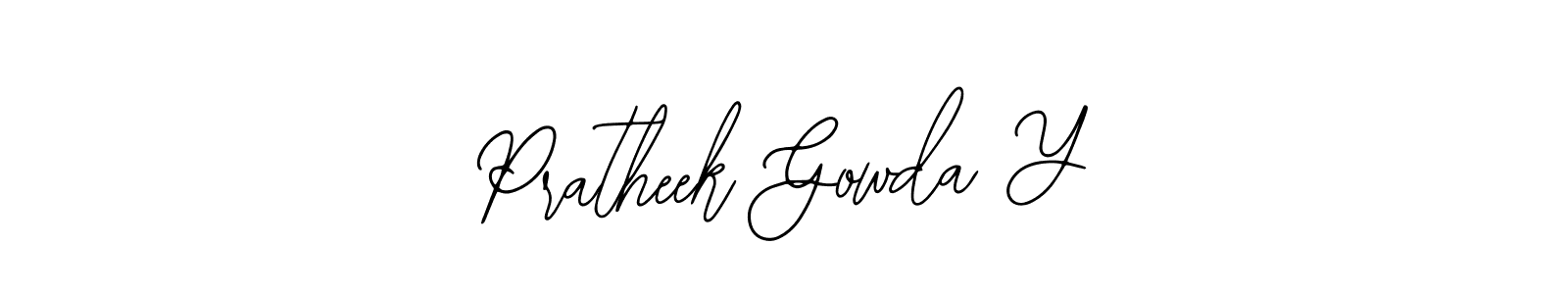 It looks lik you need a new signature style for name Pratheek Gowda Y. Design unique handwritten (Bearetta-2O07w) signature with our free signature maker in just a few clicks. Pratheek Gowda Y signature style 12 images and pictures png