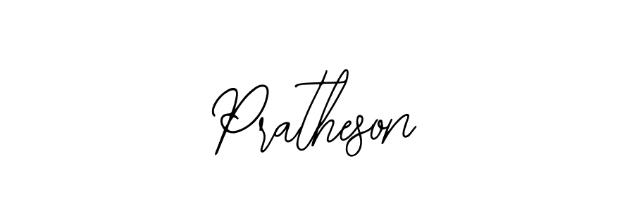 You should practise on your own different ways (Bearetta-2O07w) to write your name (Pratheson) in signature. don't let someone else do it for you. Pratheson signature style 12 images and pictures png