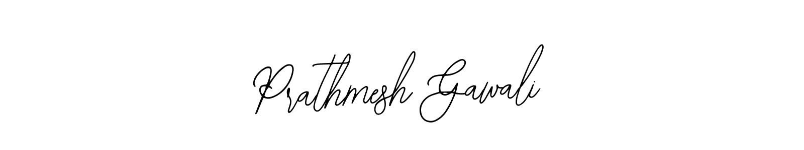 How to make Prathmesh Gawali name signature. Use Bearetta-2O07w style for creating short signs online. This is the latest handwritten sign. Prathmesh Gawali signature style 12 images and pictures png