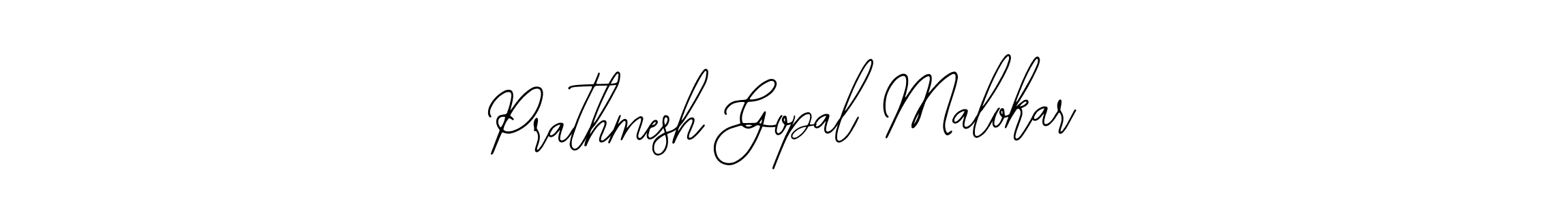 Design your own signature with our free online signature maker. With this signature software, you can create a handwritten (Bearetta-2O07w) signature for name Prathmesh Gopal Malokar. Prathmesh Gopal Malokar signature style 12 images and pictures png