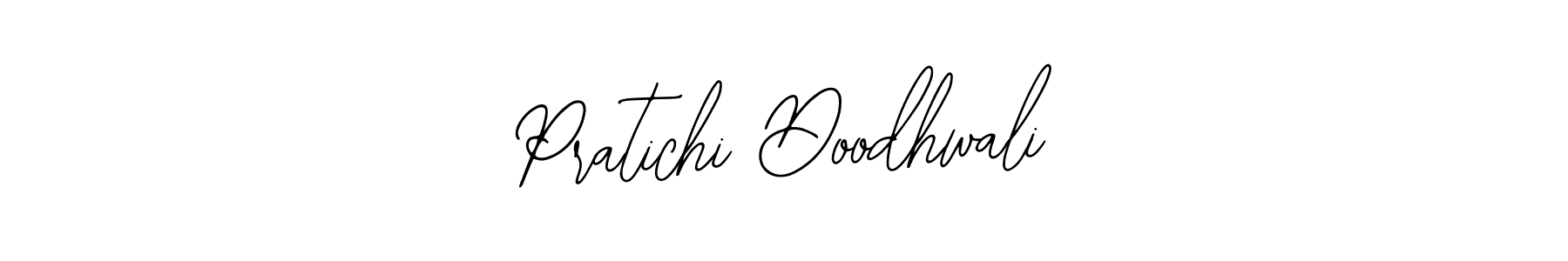 How to make Pratichi Doodhwali name signature. Use Bearetta-2O07w style for creating short signs online. This is the latest handwritten sign. Pratichi Doodhwali signature style 12 images and pictures png