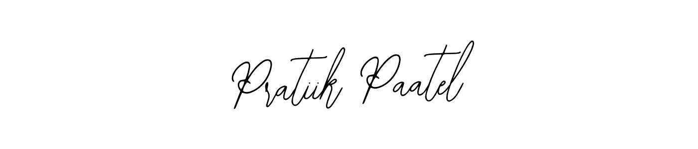 if you are searching for the best signature style for your name Pratiik Paatel. so please give up your signature search. here we have designed multiple signature styles  using Bearetta-2O07w. Pratiik Paatel signature style 12 images and pictures png